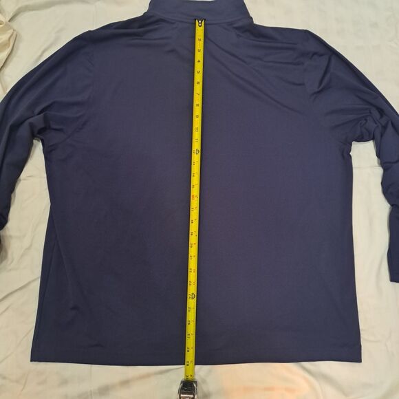 Cremieux Performance 38 Mens Zip Pullover Long Sleeve Shirt Jacket 2XL Dark Blue - Picture 13 of 16